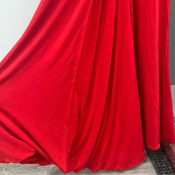 NWT Nookie Maxi Dress Red Illegal Gown Halter Sleeveless size S - Picture 6 of 11